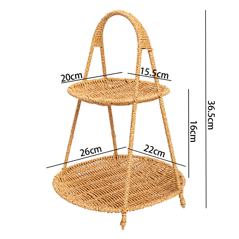 Women Handcrafted Storage Basket with Round Design Bowlift