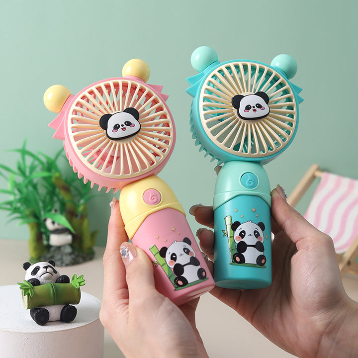 Ladies Portable Mini Fan with Cute Panda Design Bowlift
