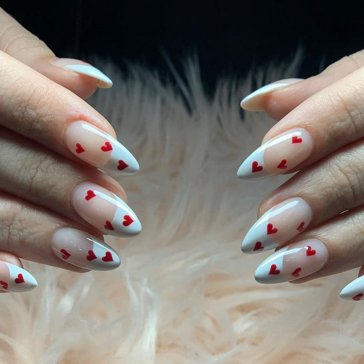Elegant French Style Artificial Nails Bowlift