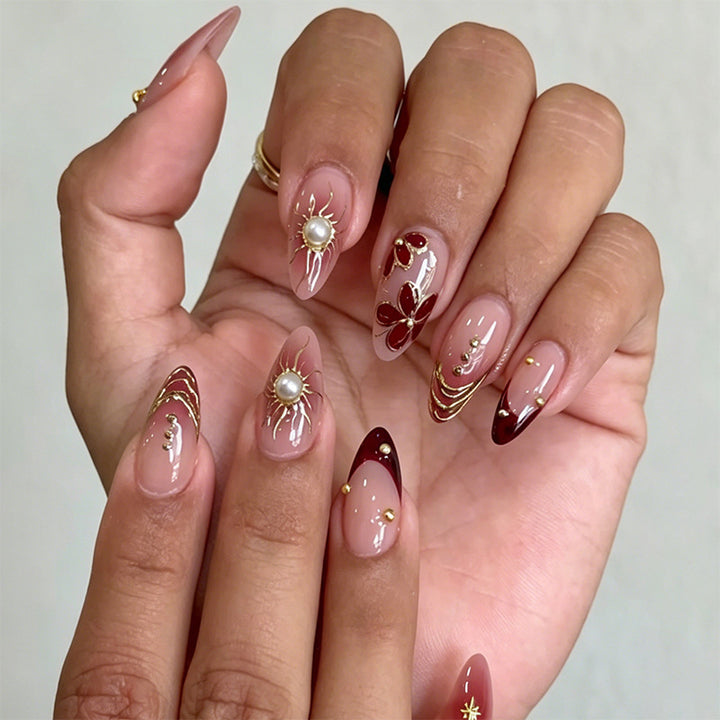 Artistic 3D Nail Tips with Maritime Design Bowlift