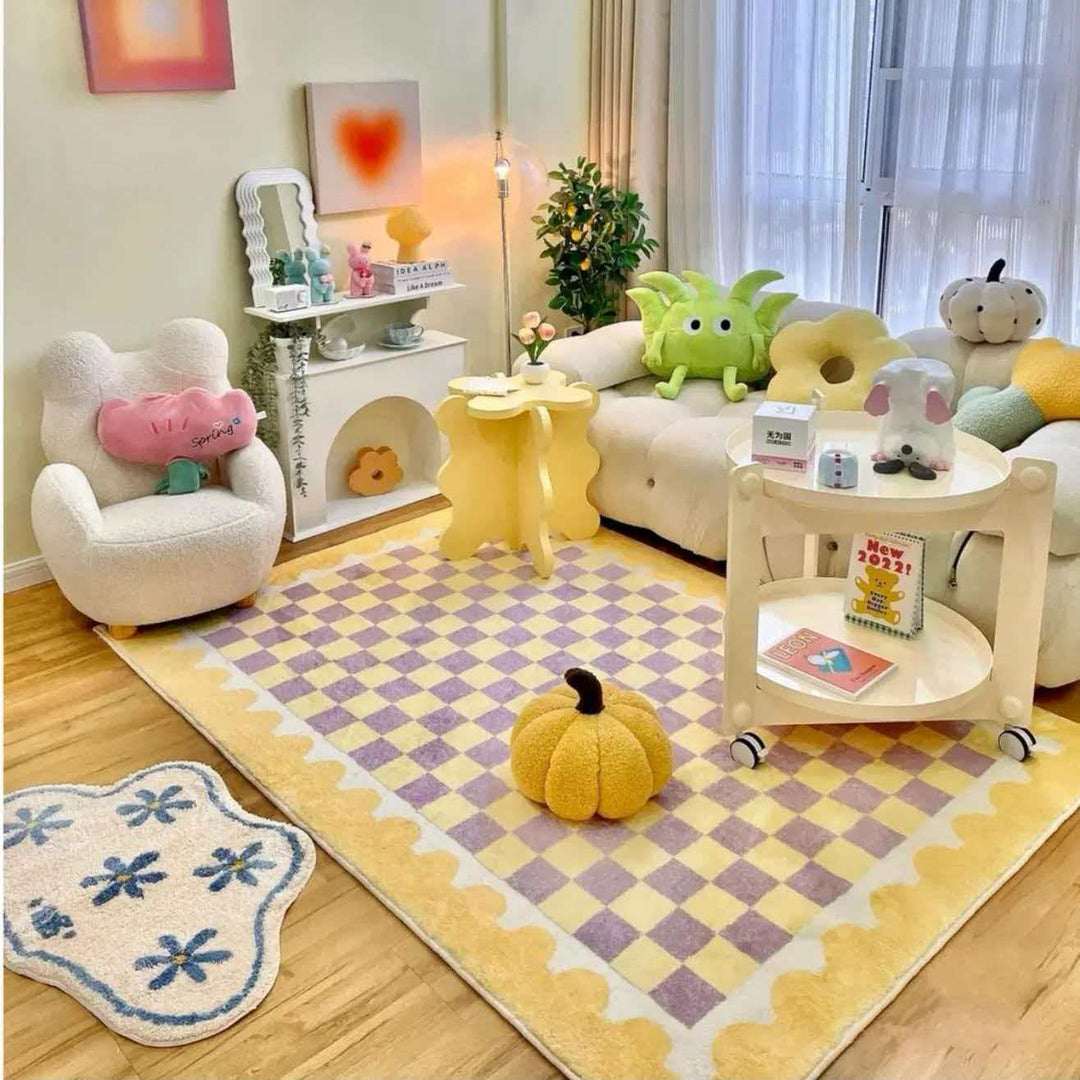 Playful Checkerboard Area Rug
