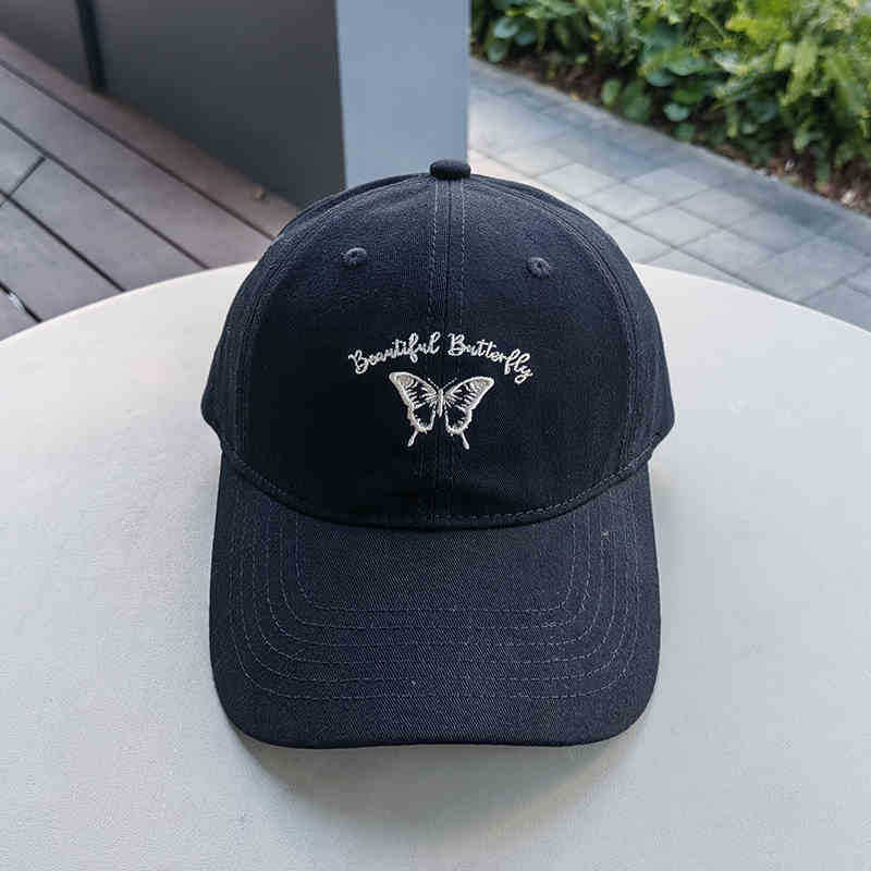 Women's Embroidered Butterfly Cap Bowlift