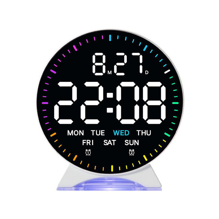 Digital alarm clock with intelligent LED display and multifunctional features Bowlift