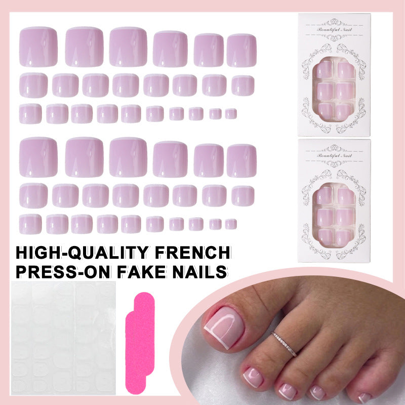 Premium French Press-On Nail Set Bowlift