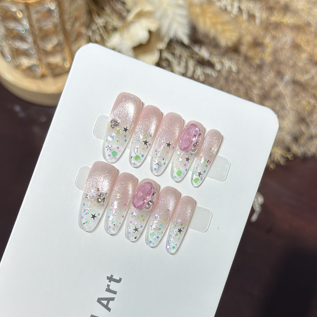 Decorative Press-On Nail Art Set Bowlift