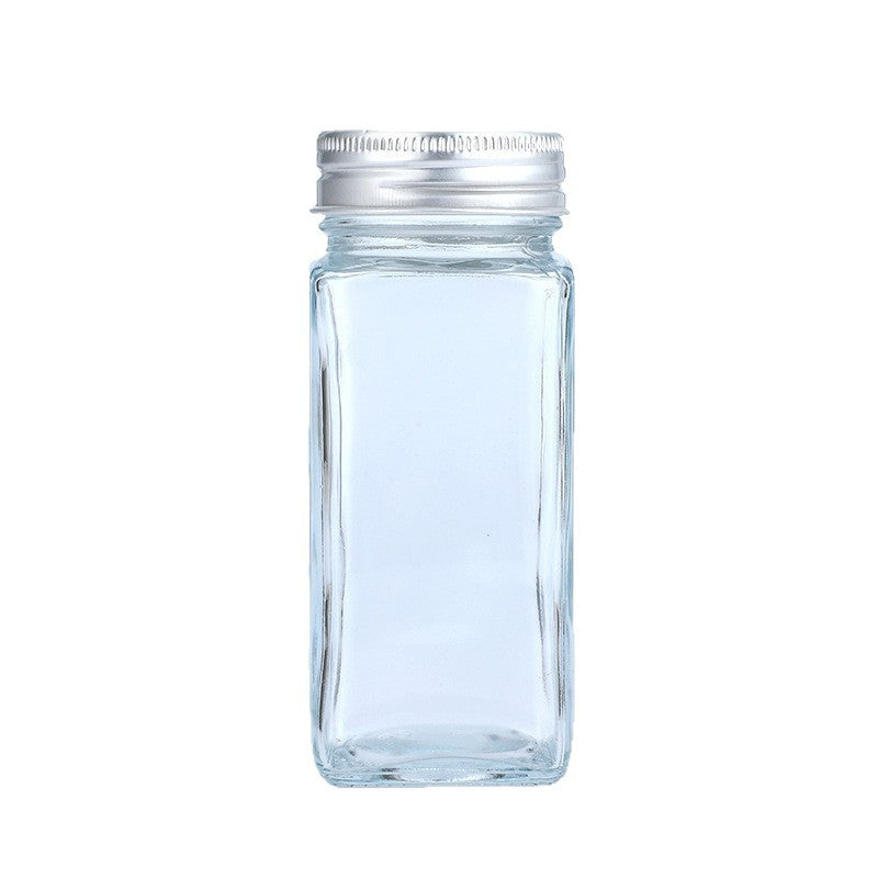 Glass Spice Jar Organization Kit with Labeled Bottles and Filling Funnel Bowlift