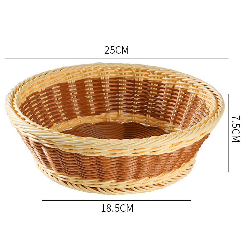 Unisex Handwoven Decorative Basket with Natural Shape Bowlift
