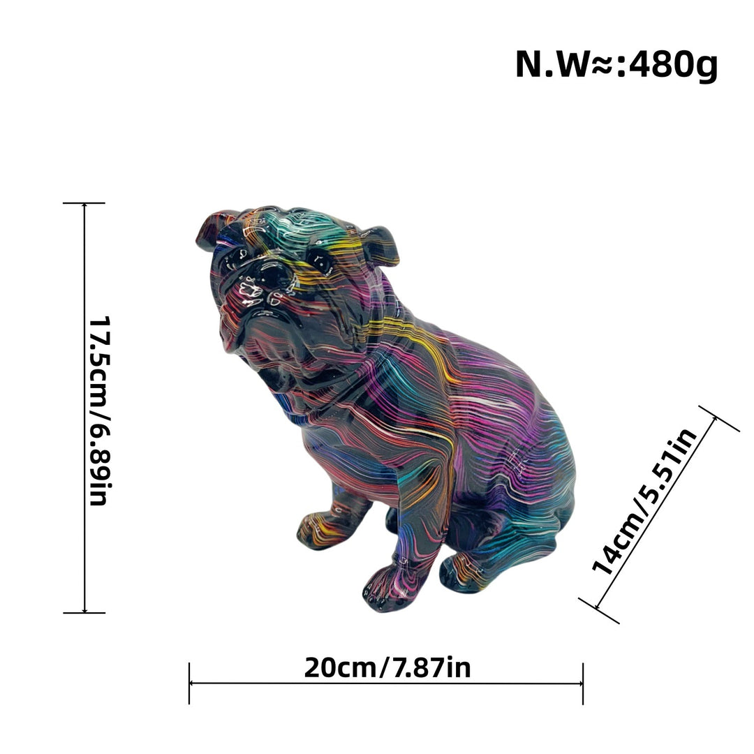 Artistic Bulldog Figurine Bowlift