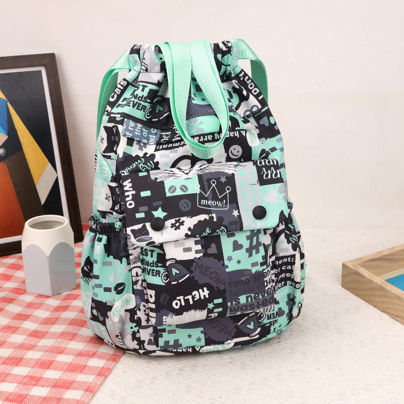 Funky Graphic Print Backpack