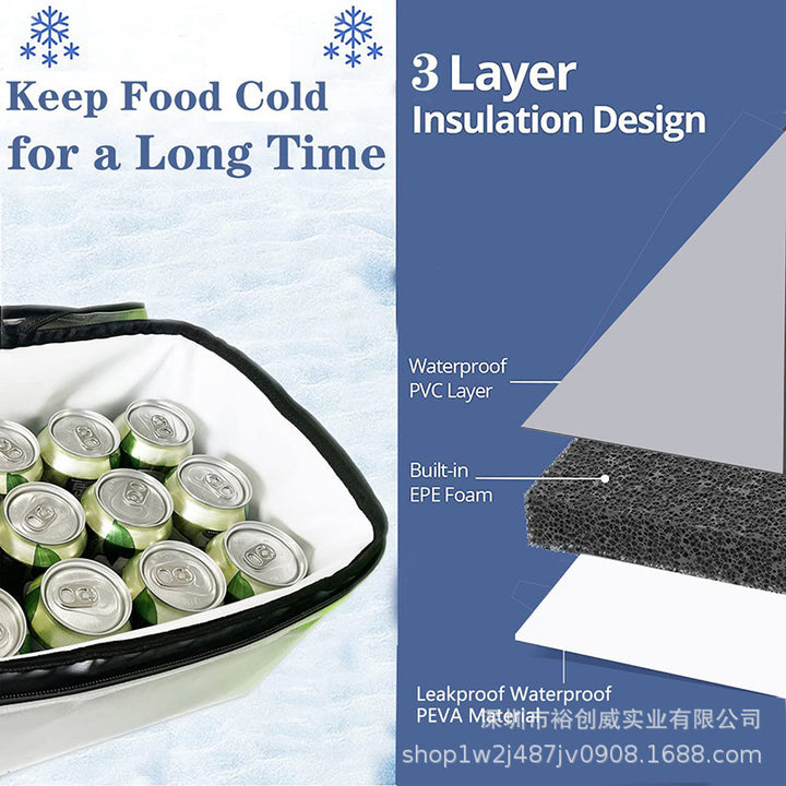 Insulated Collapsible Cooler Bag Bowlift