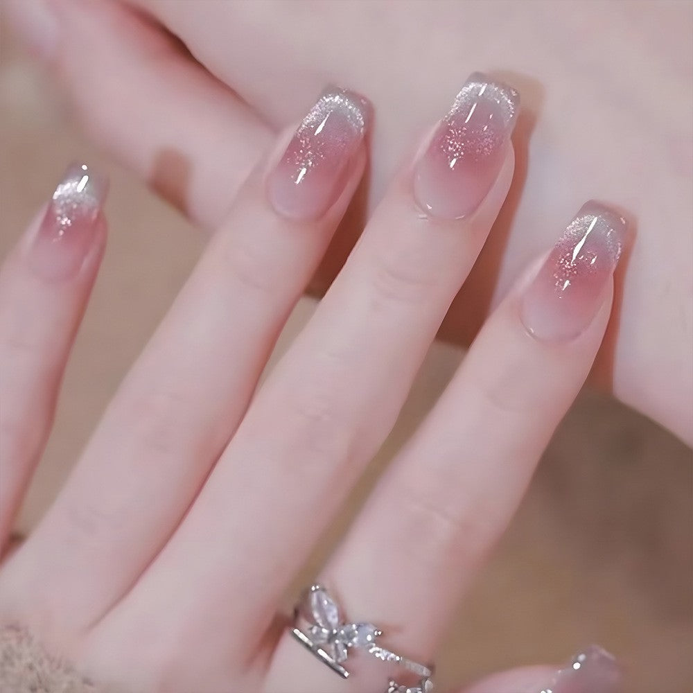 Elegant Floral Bow Press-On Nail Tips Bowlift
