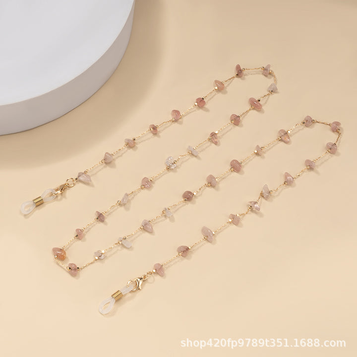 Multi-Color Stone Chain Necklace Bowlift