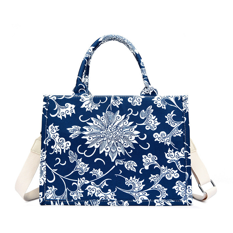 Floral Patterned Shoulder Bag Bowlift