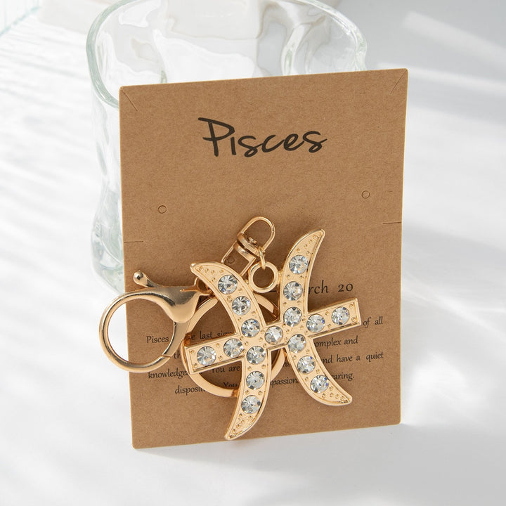 Keychain with Sparkling Bull Symbol Bowlift