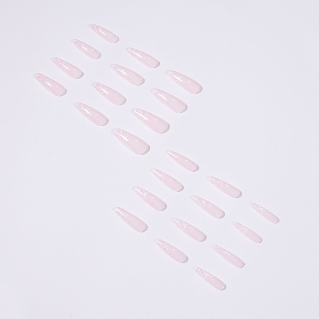 Artistic Nail Extensions with Elegant Fluid Design Bowlift