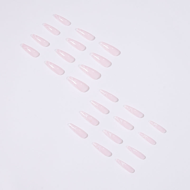 Artistic Nail Extensions with Elegant Fluid Design Bowlift
