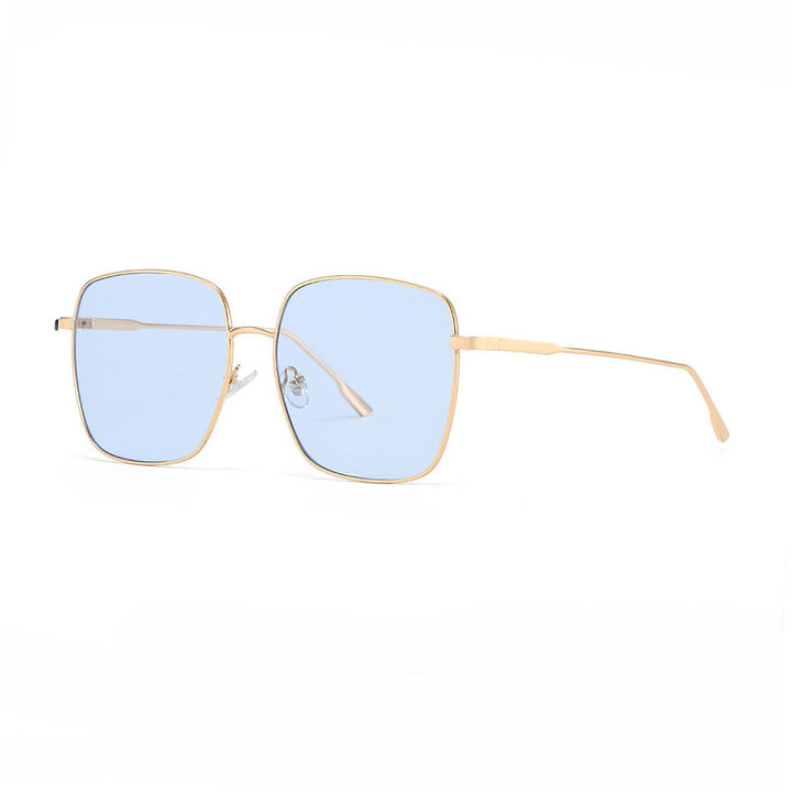 Women's sunglasses with modern square stainless steel frame and polarized lenses Bowlift