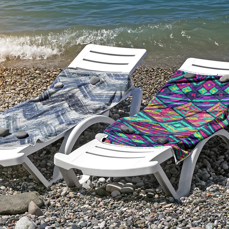 Beach towel made of skin-friendly microfiber with a creative pattern mix Bowlift