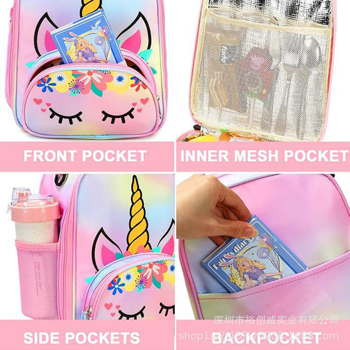 Fun Unicorn Themed Backpack Bowlift