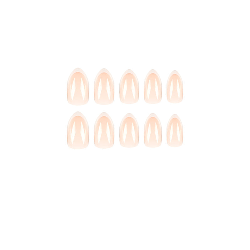 Artistic Nail Extensions in Elegant French Tip Design Bowlift
