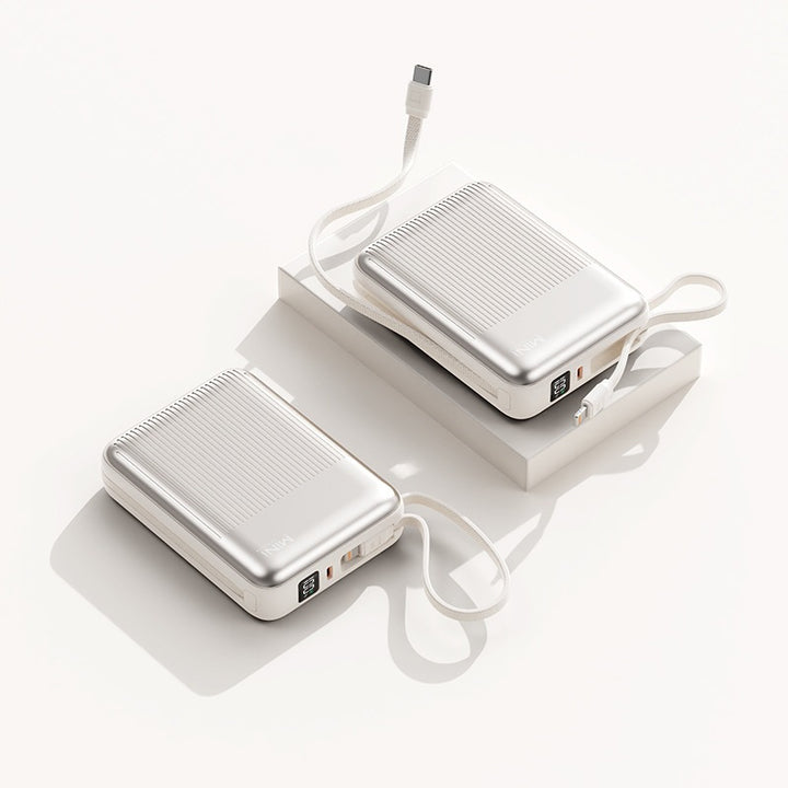 Compact power bank with integrated cable system Bowlift