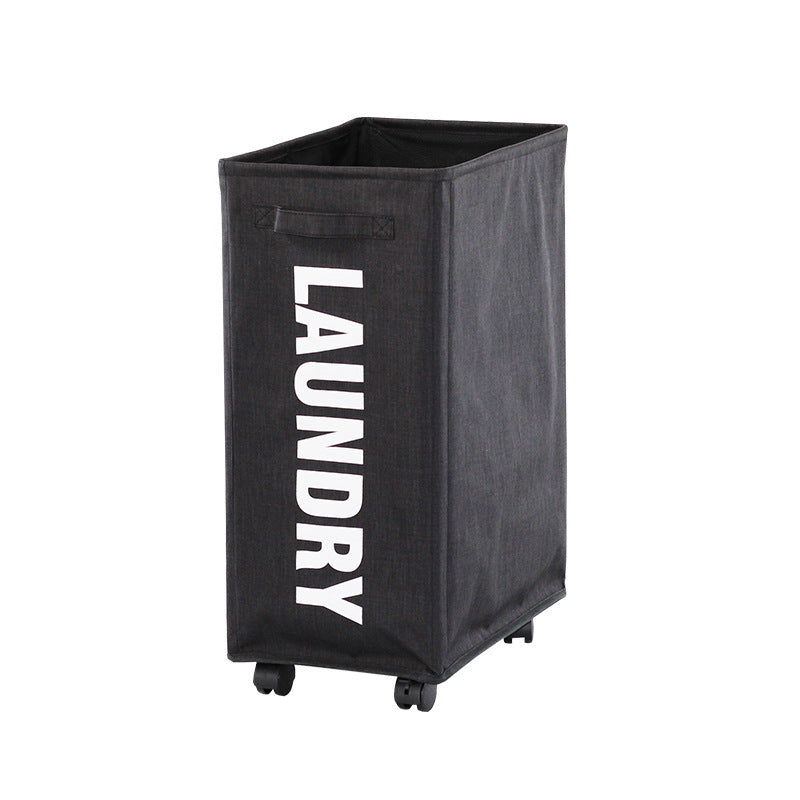Practical laundry container with wheels Bowlift