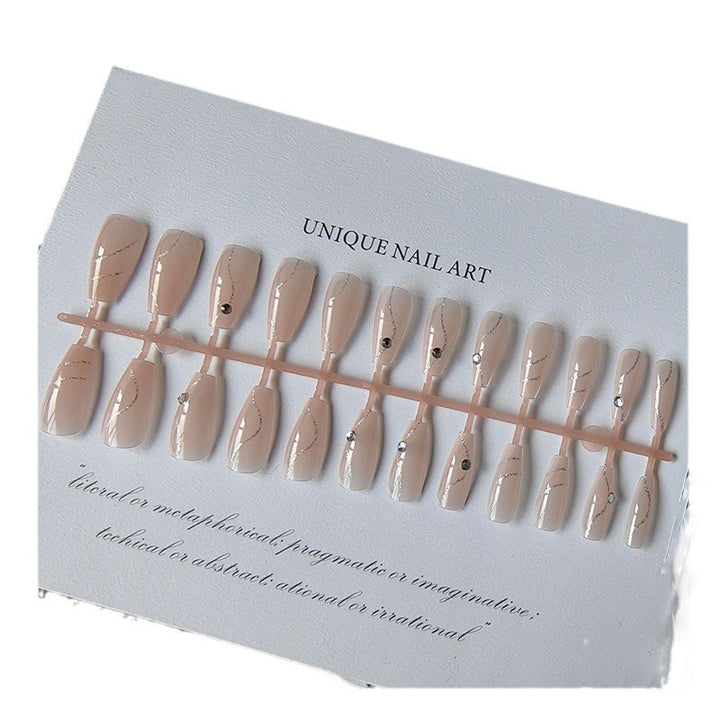 Glamorous artificial nails with decor Bowlift