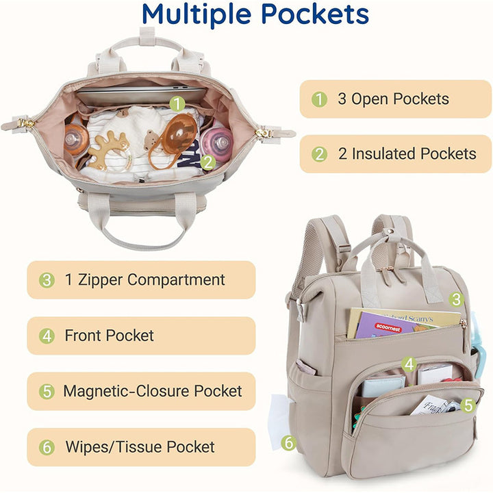 Multifunctional backpack with insulated laptop compartment and practical outer pockets Bowlift