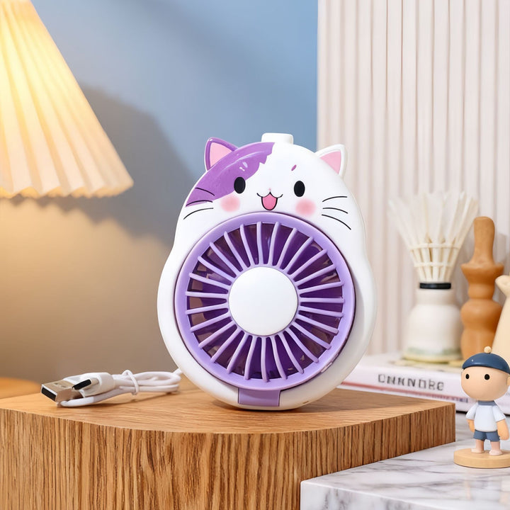 Ladies portable handheld fan with chicken design Bowlift