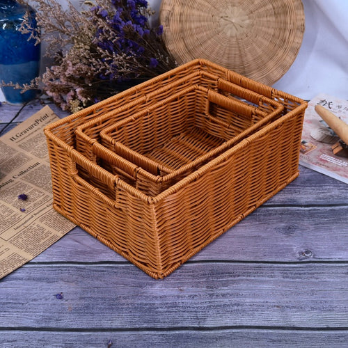Ladies elegant woven storage basket set Bowlift