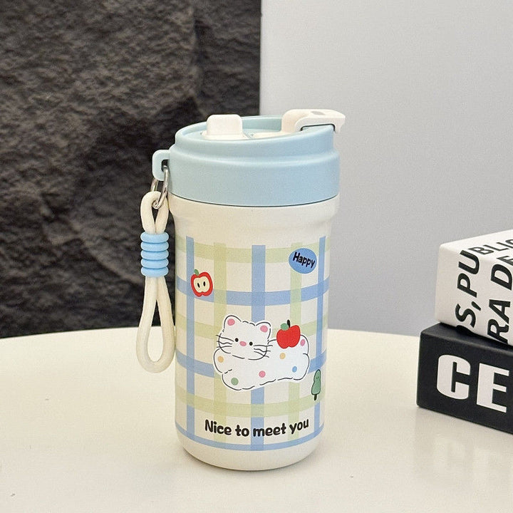 Ladies Insulated Drinking Cup with Cheerful Rabbit Design Bowlift