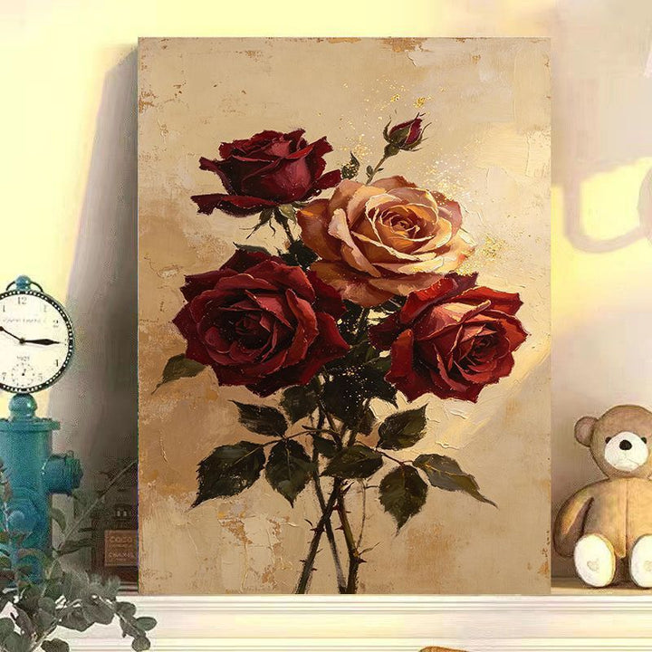 Vintage Floral Canvas Artwork Bowlift