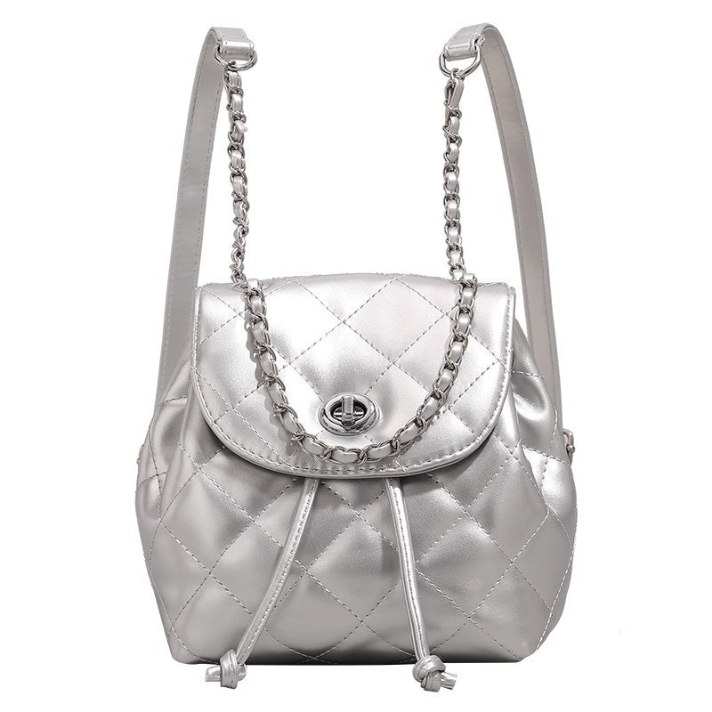 Stylish Quilted Mini Backpack Bowlift