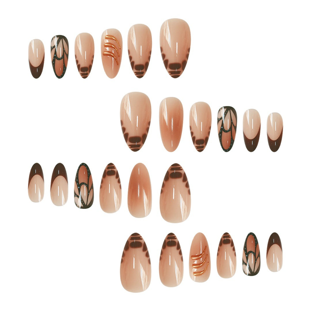 Designer Artistic Press-On Nail Extensions Bowlift