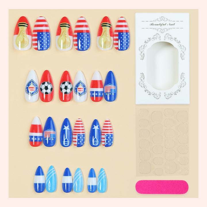 Creative nail art set with sporty and festive motifs Bowlift