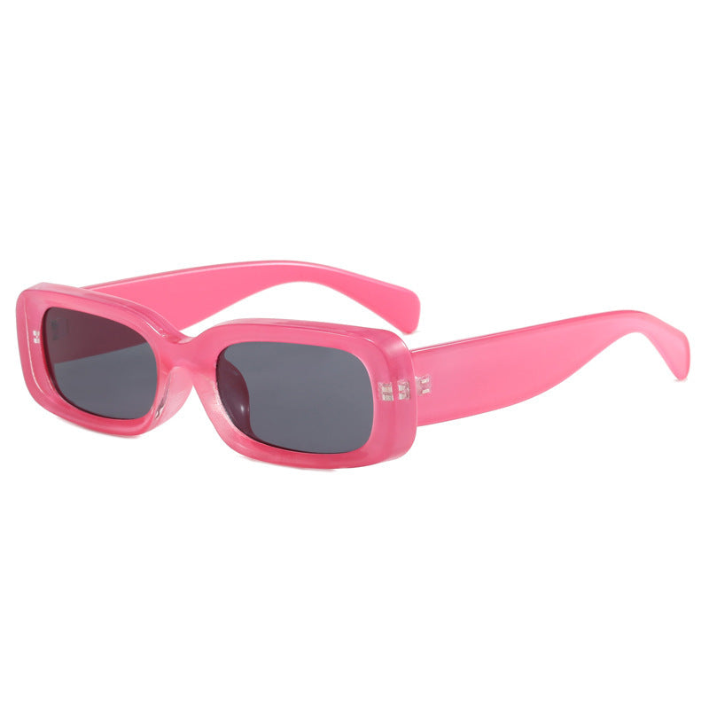 Women's fashionable sunglasses with rectangular style and UV protection Bowlift