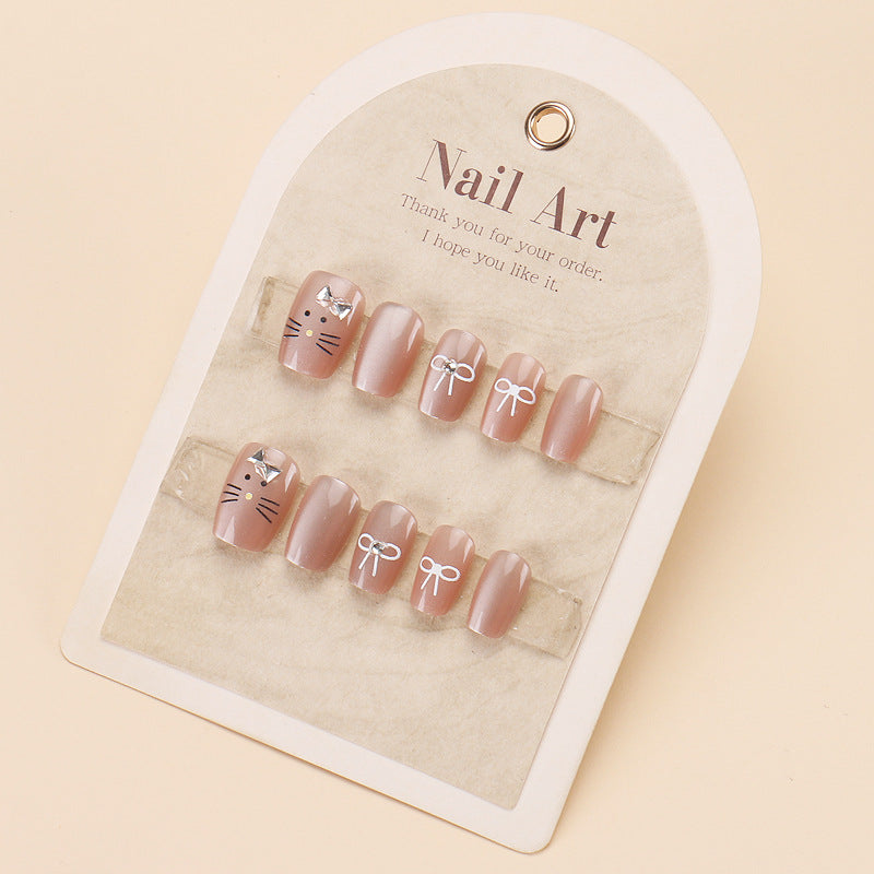 Premium Artistic Long Stiletto Nail Tips with Intricate Embellishments Bowlift
