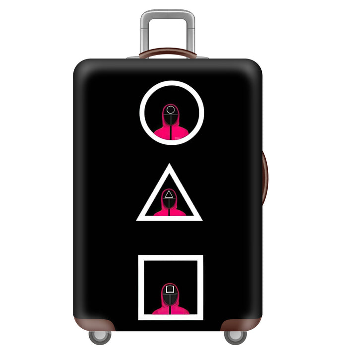 Unisex Hard Shell Suitcase with Creative Travel Motif Bowlift
