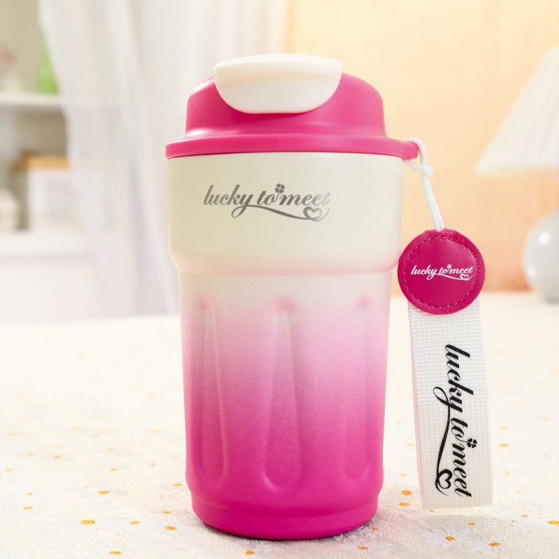Women's insulated drinking bottle with practical flip top Bowlift