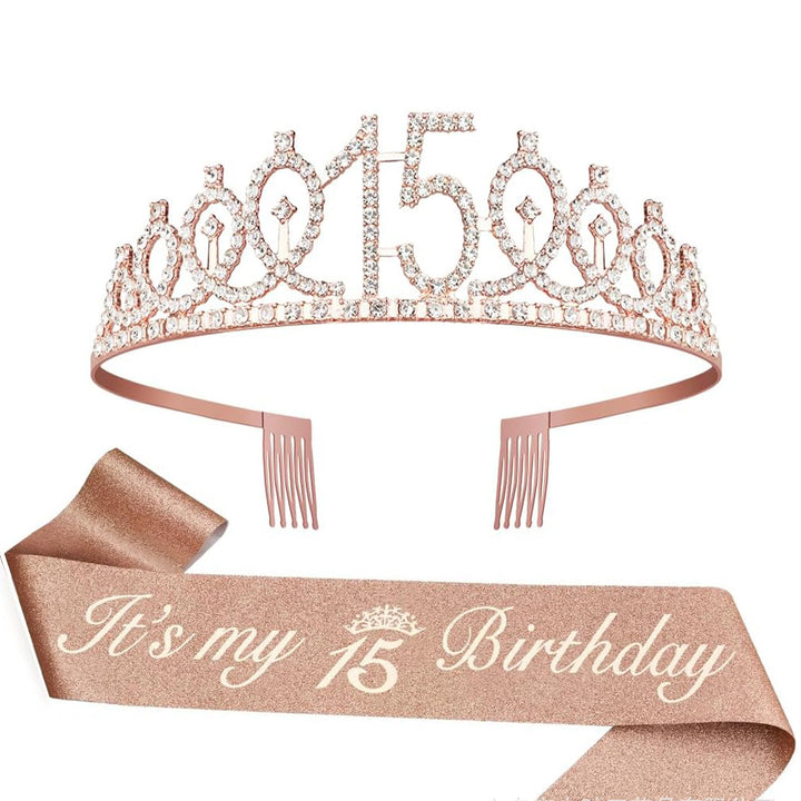 Ladies Crystal Princess Crown with 30 & Fabulous lettering Bowlift