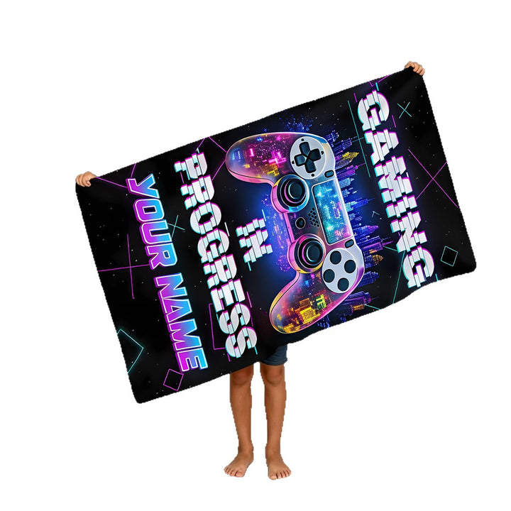 Boys beach towel with game console motif Bowlift