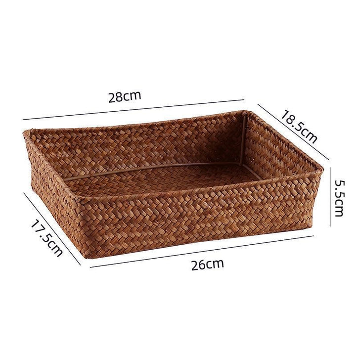 Natural Woven Storage Basket Bowlift