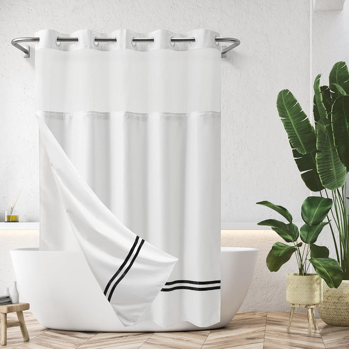 Modern Minimalist Shower Curtain Bowlift