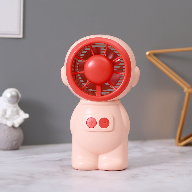 Unisex Portable Hand Fan in playful Astronaut Design Bowlift