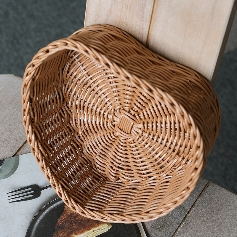 Heart-Shaped Woven Storage Basket Bowlift