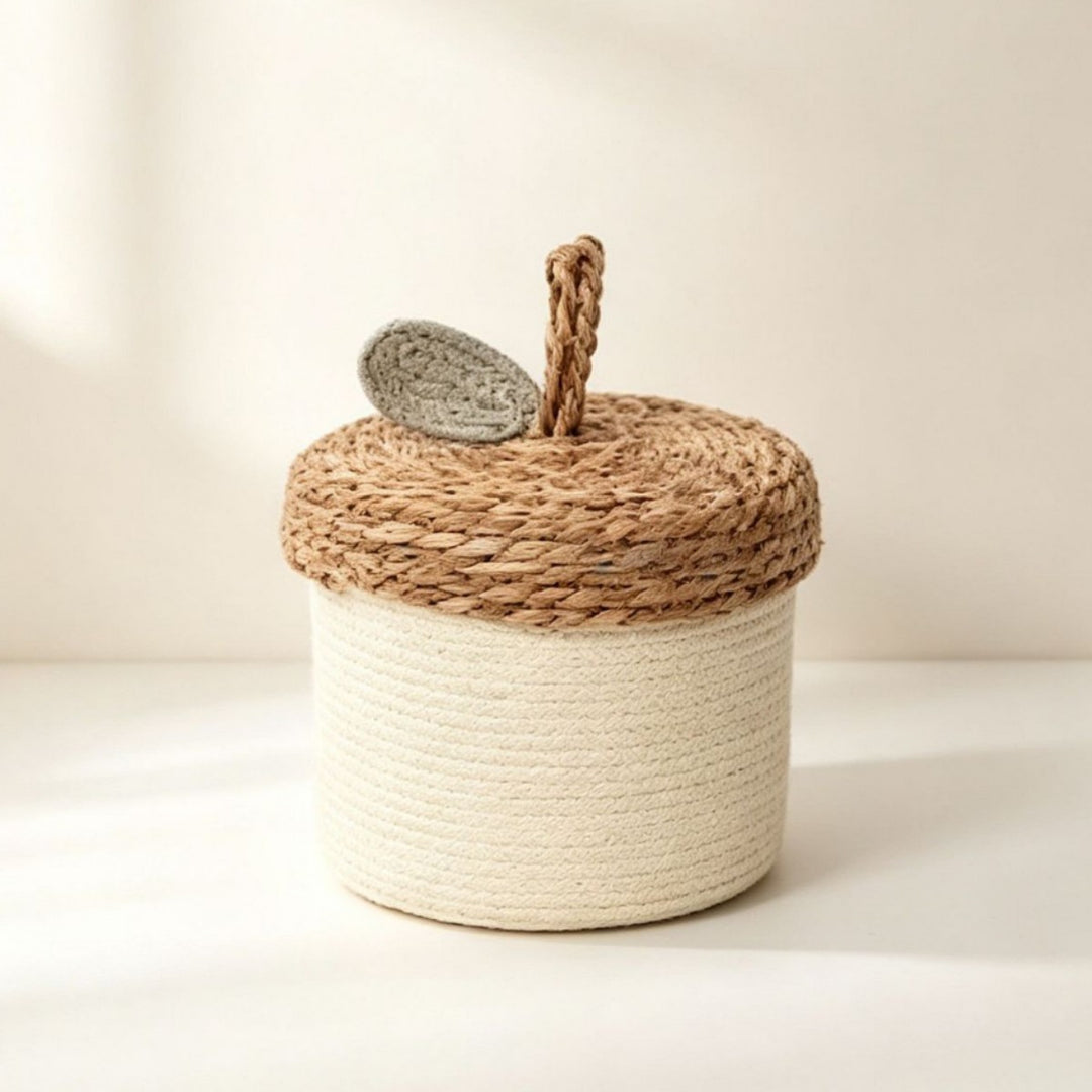 Handcrafted Vintage-Style Storage Basket Bowlift