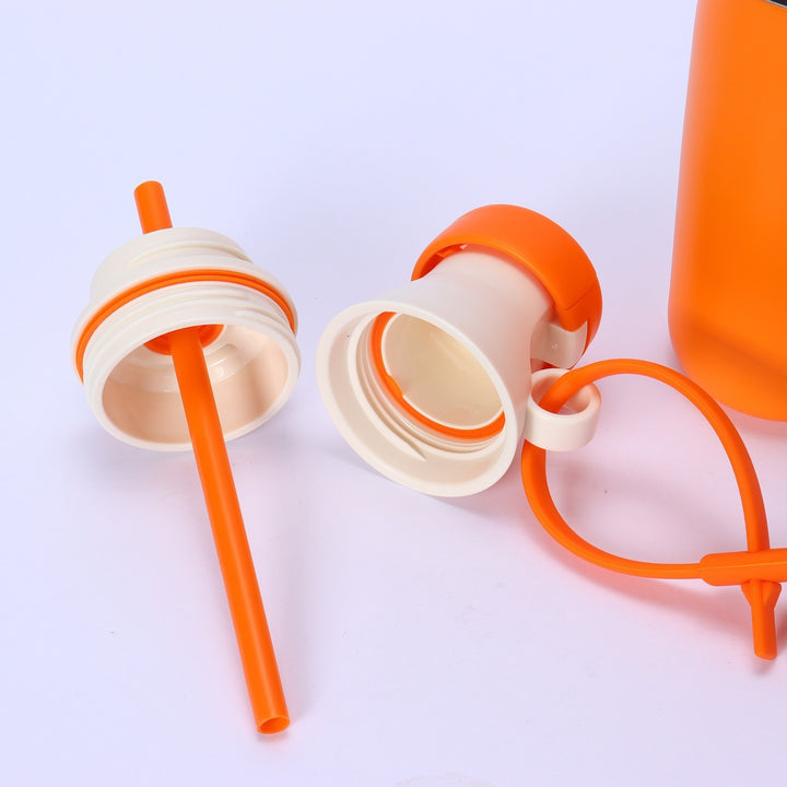 Women insulated water bottle with practical carrying strap Bowlift