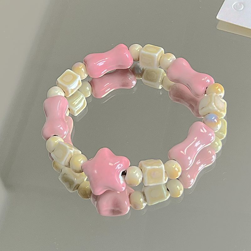 Heart-Shaped Beaded Bracelet Bowlift