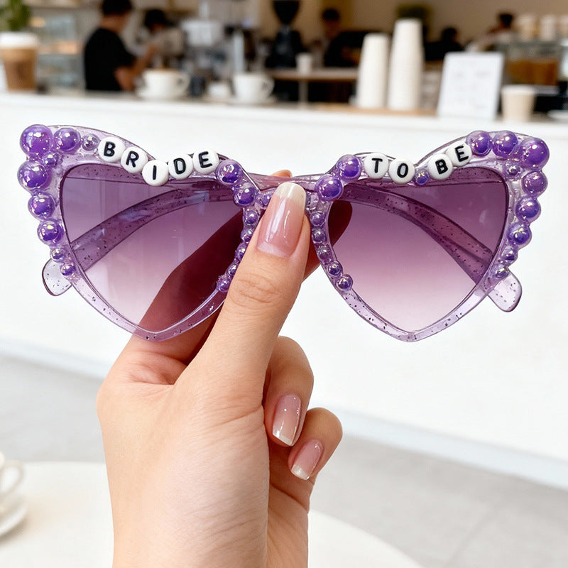 Bridal Cat Eye Party Sunglasses Bowlift