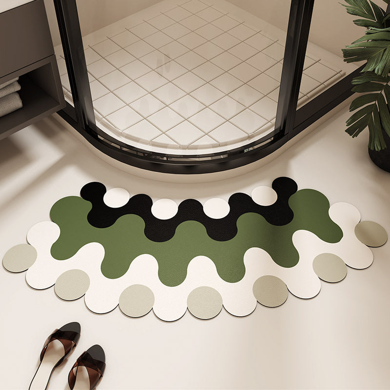 Artistic Water-Resistant Bath Mat Bowlift